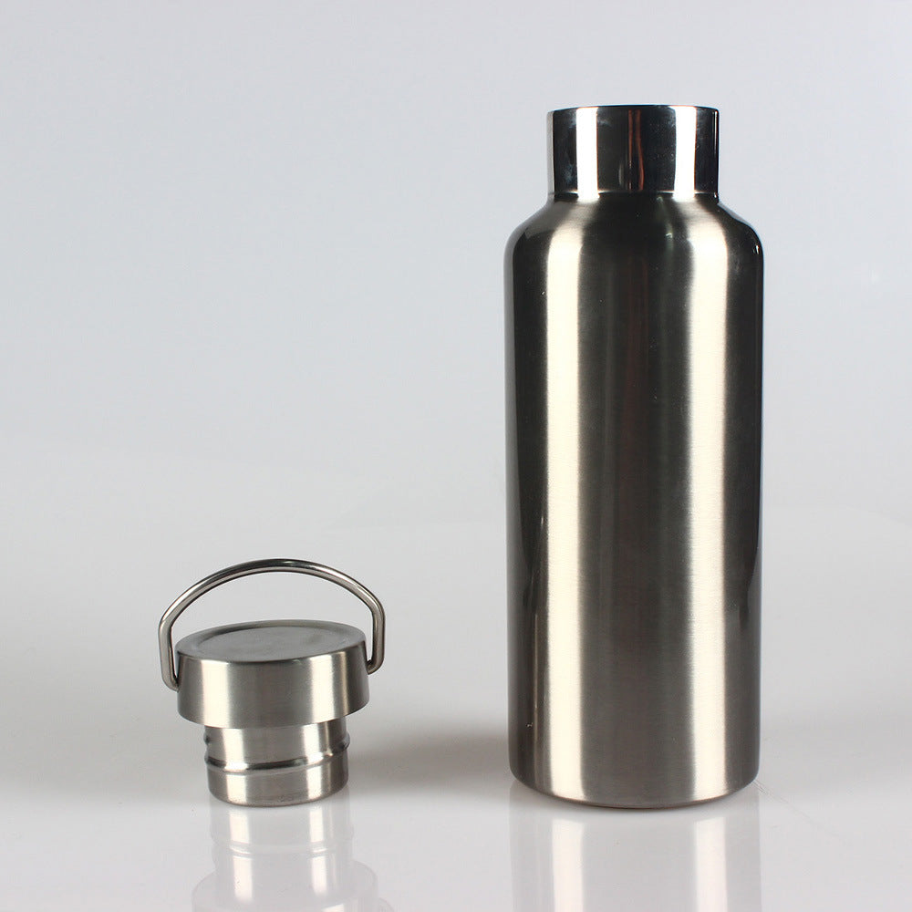 Korkasana ThermoSteel – Robuste Edelstahlflasche in Naturfarben